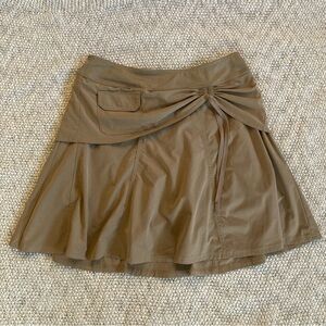 Athleta Tan Khaki Neutral Wherever Skort Size 8 Tennis Pickle Ball Golf
